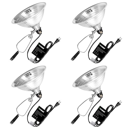 Image of VIVOSUN 4 Pack Clamp Lamp Light with Detachable 8.5 Inch Aluminum Reflector