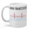 Palm City Products San Francisco - 11 oz Ceramic Coffee Mug with Golden Gate Bridge | Great Gift for San Franciscans #1
