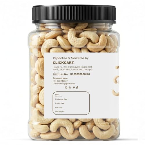 Image of Avogro Premium Whole Cashews 1KG | Natural Kaju Crunchy Dry Fruits for Snacking Baking Cooking Desserts Hygienically Packed