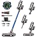 Avalsor Akku Staubsauger 48000Pa/580W/65Min, 1,8L Staubsauger Kabellos mit Staubabstreif-Funktion, Anti-Tangle-Bürste, 8-Fach-Filtration Akkustaubsauger Selbststehend für Teppiche/Tierhaare/Hartböden