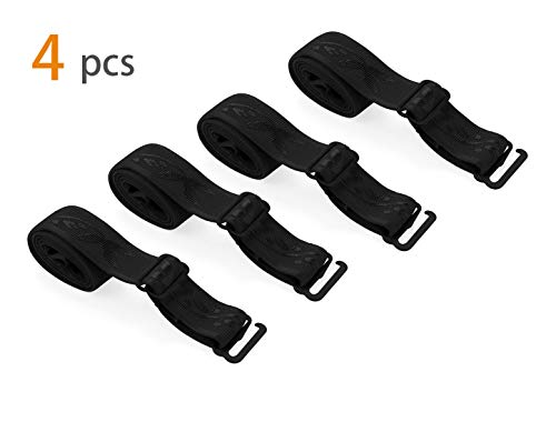 Image of uxcell 2 Pair 10 /12 /15 /18 /20mm Width Stretchable Shoulder Bra Straps Adjustable Elastic Straps for Women