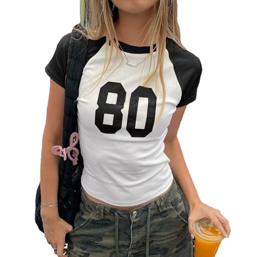 Crop Top Y2K Frutta Stampa – Manica Corta – T-shirt Estetica Per Teen E Ragazze – Vintage Slim Fit
