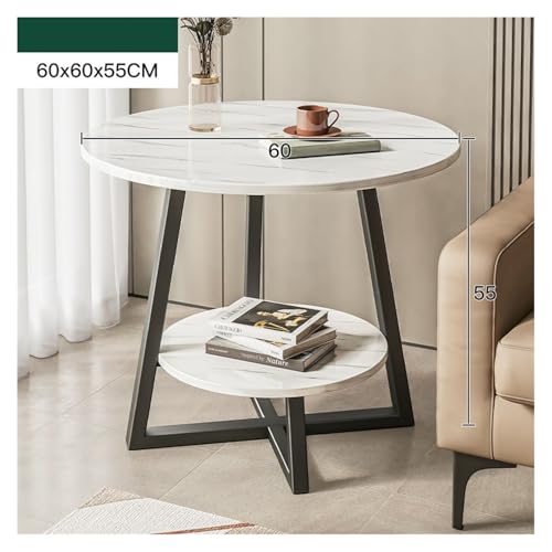 Table basse d'angle ronde 60cm pour optimiser les petits salons et chambres