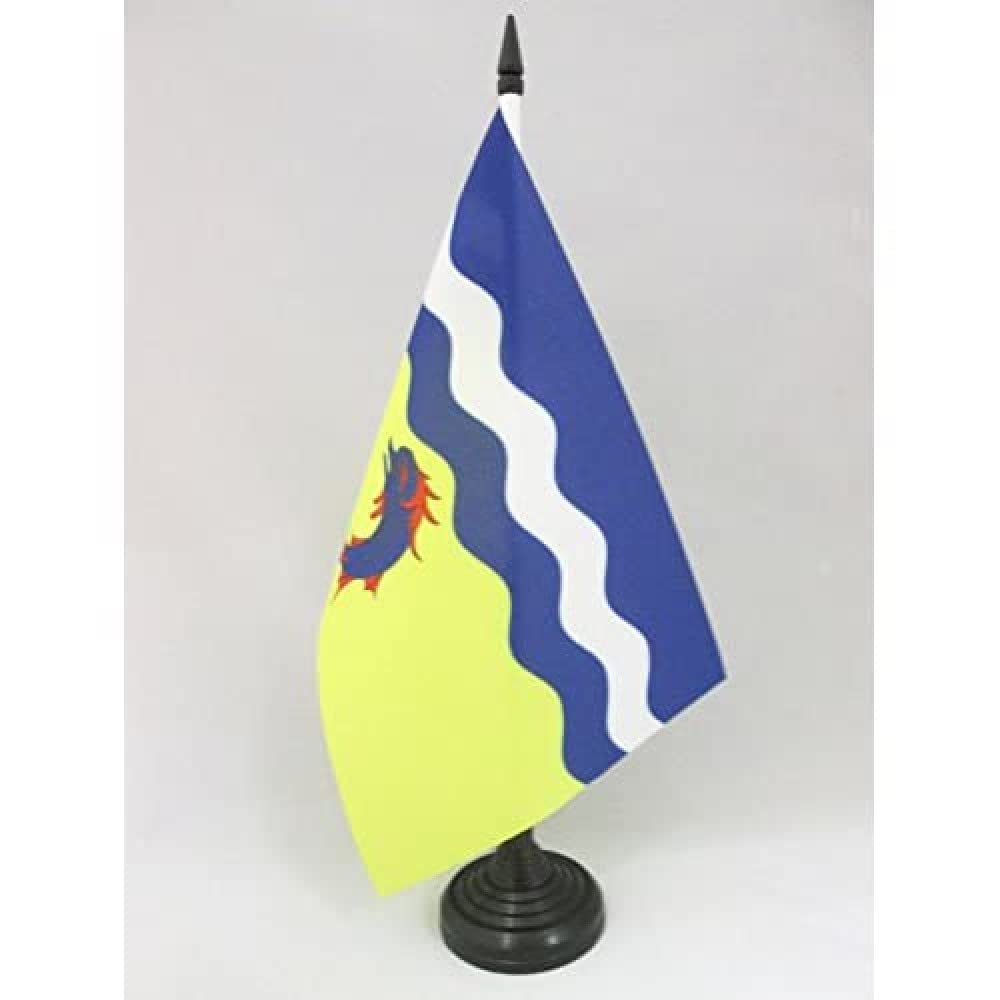 AZ FLAG - Drapeau De Table Isère 21x14 Cm - Petit Drapeau Du