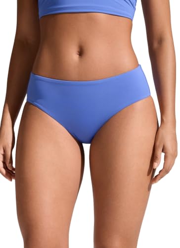 Image of CRZ YOGA Mid Waisted Bikini Bottoms | Mid Cut Leg, Medium Bum Coverage, Full Lining, Swim, Bathing Suit Briefs for Women
