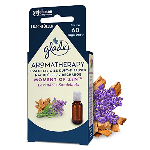 Glade Aromatherapy Essential Oils Duft-Diffuser Nachfüller Moment of Zen Lavendel + Sandelholz Aroma Diffuser 17.4ml