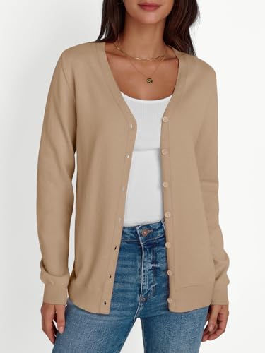 LILLUSORY Cardigan Sweaters for Women 2025 Fall Fashion Lightweight Cardigans Sweater Button Down Trendy Shirts Outfits2