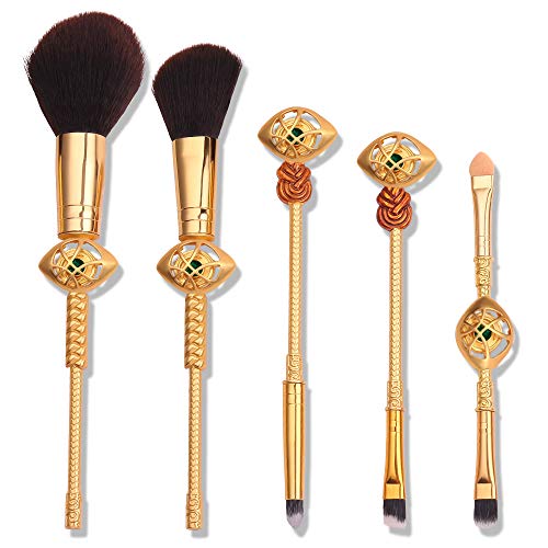 Eye of Agamotto 5PCS Makeup Brush - Makeup Brushes Set Premium Synthetic Foundation Powder Eyelash Eye Shadow Cosmetic Brush Gift For Doctor Strange Male Female Fan