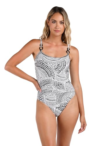 La Blanca Women's Lingerie One Piece Swimsuit, Ivory//Dream Catcher, 4