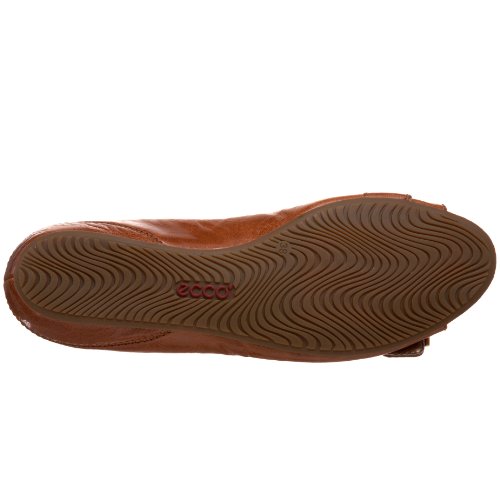 Ecco Women's Bouilon Peep Flat,Cognac,41 Eu (Us Women's 10-10.5 M) #TOP3