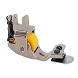 Tnfeeon Verstellbarer Radnähfuß mit Einstellbarer Druckkontrolle, Robuster Stahlkonstruktion und Gebogener Saumführung für Industrienähmaschinen – für Bekleidungshersteller