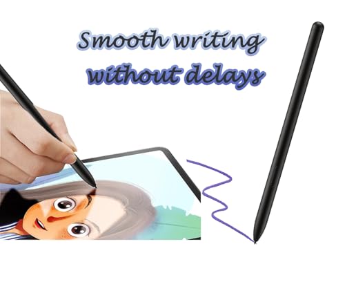 Image of Galaxy Tab S10 FE / S10 FE+ S Pen for Samsung Galaxy Tab S10 FE / S10 FE+ Stylus Pen Replacement + Free Tips Galaxy Tab S10 Fe Pen for Samsung Galaxy Tab S10 FE / S10 FE+ / S10 FE Plus Stylus S Pen(Black)
