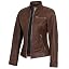 Bickfrd - Women Leather Jacket Brown Wax