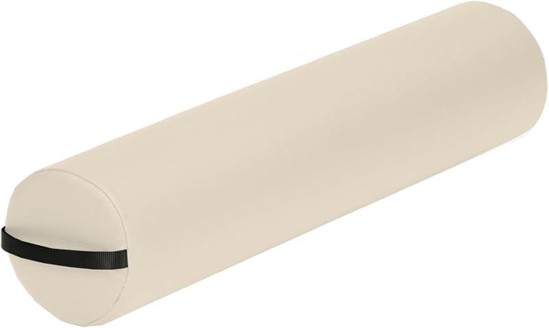 EarthLite Almofada Cilíndrica para Maca de Massagem em PU, com Alça – Vanilla Creme
