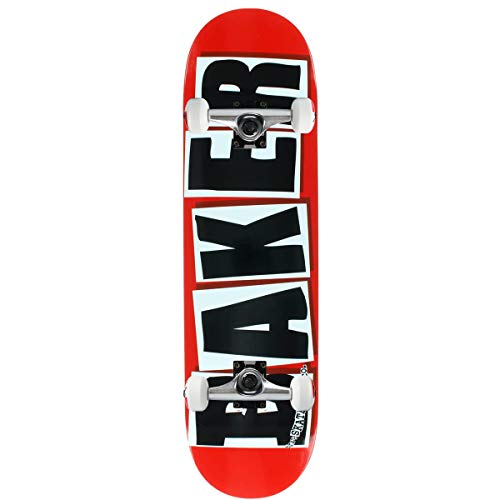 Baker Skateboard Deck Brand Logo Red/Black 8.75 x 32.625 Complete