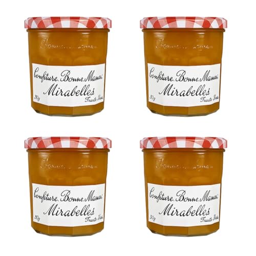 Mirabellen-Marmelade, 370 g, 4 Stück, authentisches Hausrezept, Kesselfrüchte, ideal zum Frühstück & Backen