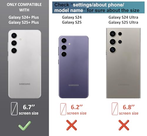 Topgraph Compatible with Samsung Galaxy S24+ Plus & S25+ Plus Case Cute Clear for Women,Cool Transparent Silicone Phone Cases Cover - Grey Leopard Cheetah Print by Topgraph - Used condition - Image 2