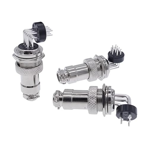 Image of GX16 Connector 90 Degree Curved Needle Connectors 2/3/4/5/6/7/8/9/10 Pins 5Pcs(12P)