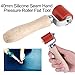 1-3/4 Inch Heavy Duty Silicone Seam Roller, 45mm, for PVC/TPO/EPDM Roofing Membrane, Tarpaulin Welding, Automotive Sound Deadening