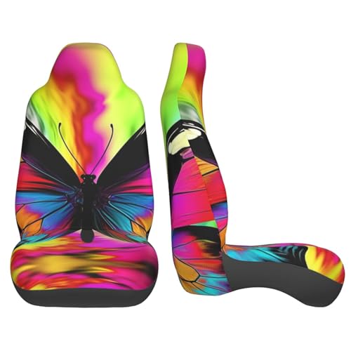 Housse de siège voiture universelle imperméable papillon - 4