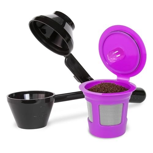 Single Serve Value Pack 1-Stream Reusable Filter Cup/EZ Scoop Perfect Pod Single Serve Pack Reusable...