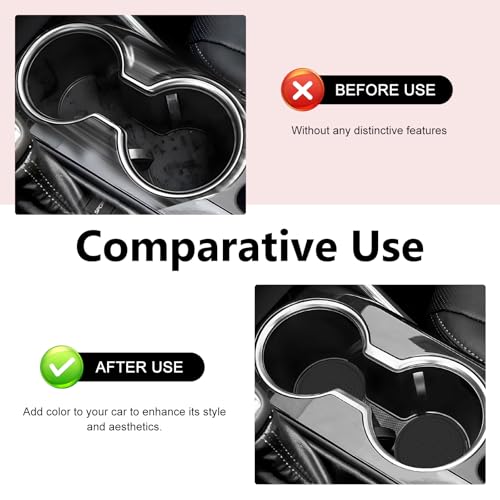 Set de 4 posavasos para autos de PVC negro flexible miniatura 3