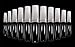 Vivace 2Pack Natural/Clear Half Moon 102 Acrylic False Fake Nail Tips (Total 204Tips) 10Sizes For Nail Salon Nail Shop (Half Moon)