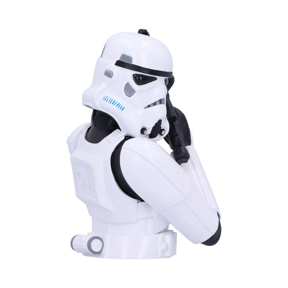 NEMESIS NOW Busto con Licenza Ufficiale Stormtrooper (Piccolo) Bianco, 14,2 cm, 14.2cm