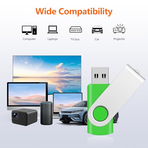 Image of 128MB (NOT 128G) Bulk Flash Drives 100 Pack, USB 2.0 Thumb Drive USB Stick