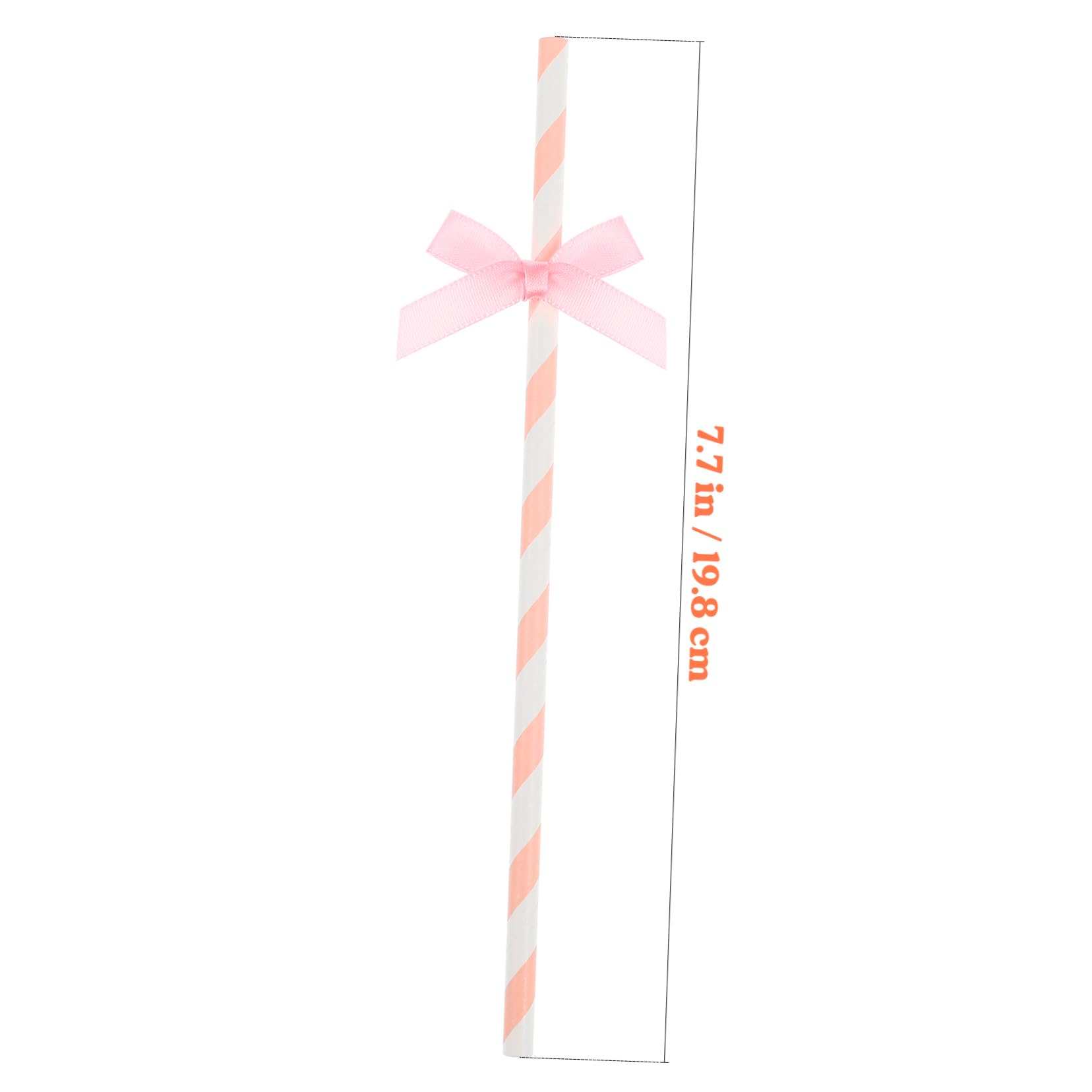 Gatuida 60 pièces Pailles Papier Roses avec Nœud Décoratif Décorations Anniversaire pour Fête Accessoires pour Gâteau et Célébrations