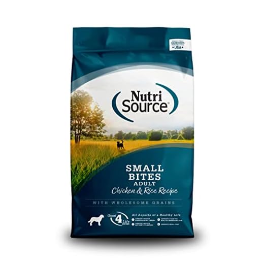 NutriSource Adult Chicken & Rice Small Bites Dog Food 15lb
