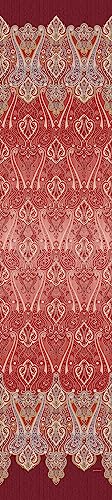 Bassetti Ragusa 9325940 - Foulard de algodón 100%, Color Burdeos R1, tamaño: 270 x 270 cm