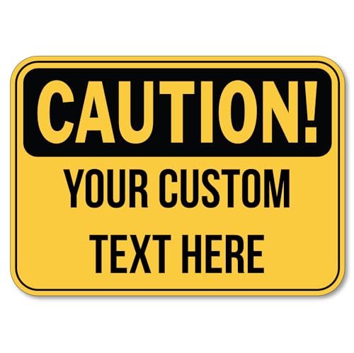 Custom Caution Danger Decal Bumper Sticker Weatherproof for Laptop, RV, Cars, Trucks, Phones, Boats, ATV, Businesses, Windows, and Vehicles (4"x6")