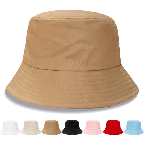 Image of NPQQUAN Bucket Hats for Men Women Packable Foldable Sun Hats for Women Beach Travel Cap