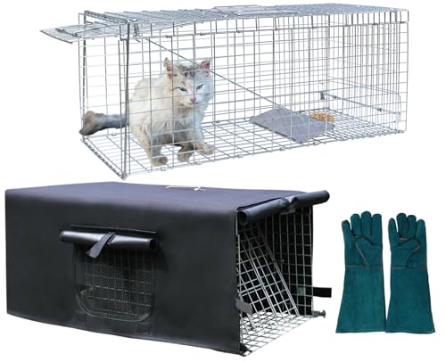 Live Animal Trap Cage Cover with Mesh Window for 32-Inch Cage