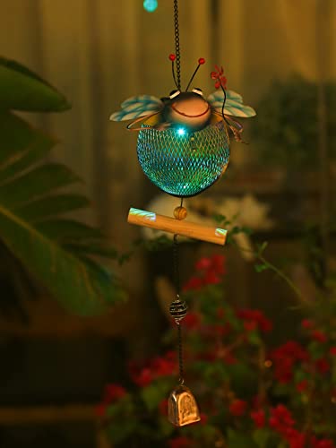 Hshd Bee Solar Bird Feeder,Squirrel-Proof Bird Feeders For Outside,Cute Animal Shaped Birdfeeders,Honeybee Decoration Gifts For Bird Lovers (Bee Shaped) #TOP3