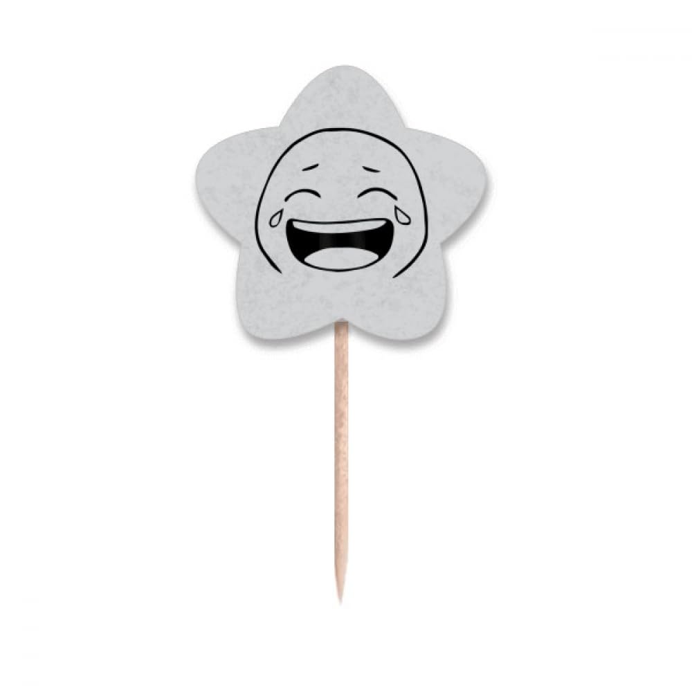 Cure-dents en forme de drapeaux étoiles Laugh Cry pique nourriture pour buffet