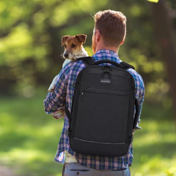 30L Travel Backpack For Women Men Flight Approved Carry-On Laptop Black - image 7