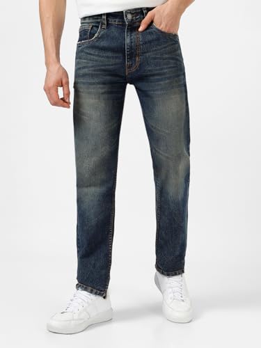 Image of Urbano Fashion Men's Regular Fit Washed Jeans Stretchable