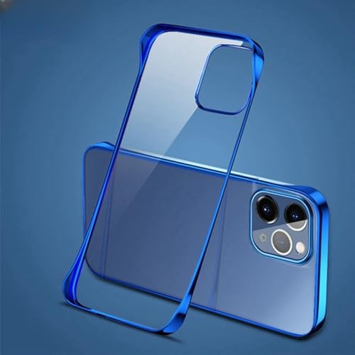 Coque iPhone 11 Pro Max sans limites bleu dos transparent