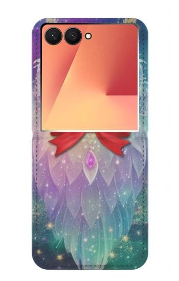 Etui flip housse cuir Samsung Galaxy Z Flip 7 design Fantasy Nerd Owl protection