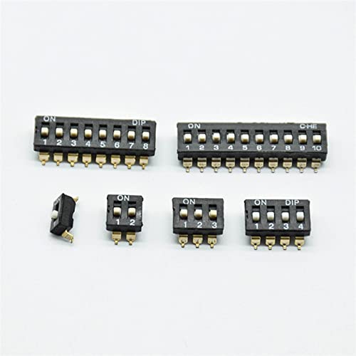 Interrupteur Dip 5P pas 2.54mm micro commutateur CMS noir x10