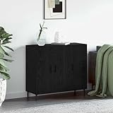 Matériau: Bois d'ingénierie Générique Buffet Noir 90 x 34 x 80 cm Bois d\'ingénierie,Meubles,Armoires & Meubles de Rangement,Buffets & bahuts,Noir,28.57 KG,879588