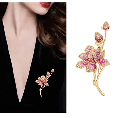 Accessoires fixes broche fleur dorée pour ajuster un vêtement lâche avec style - 6