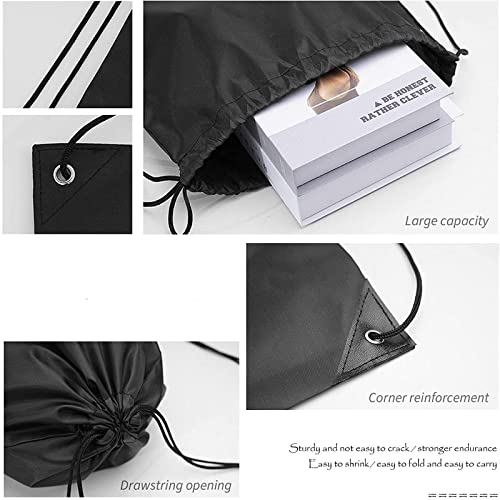 LMOGWL 2-pack drawstring backpack, PE bag with drawstring, fitness bag, swimming bag, drawstring backpack, travel bag - Image 3