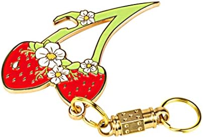 MALTERZER Keychains Carabiners Detachable Key Ring Quick Release Keychain Brass Key Chains (Strawberry Artifact Combination Set 1)