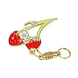 MALTERZER Keychains Carabiners Detachable Key Ring Quick Release Keychain Brass Key Chains (Strawber