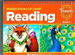 Spiral-bound Treasures, Grade 3, Workstation Flip Chart - Reading Book
