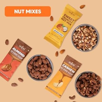Eat Better Co - Ultimate Snack Box -12 Healthy Snacks - Roasted Namkeens, Dry-Fruit Laddoos - No Added Sugar - Chocolate Coated Nuts & more - As Seen on Shark Tank India