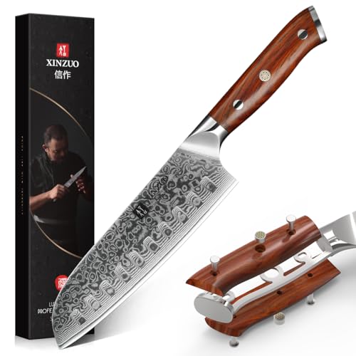 XINZUO 18cm Santoku Knife